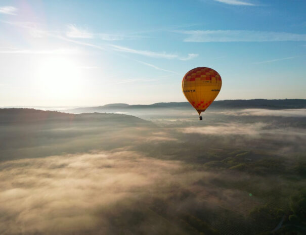 Périgord Noir tourisme en montgolfiere